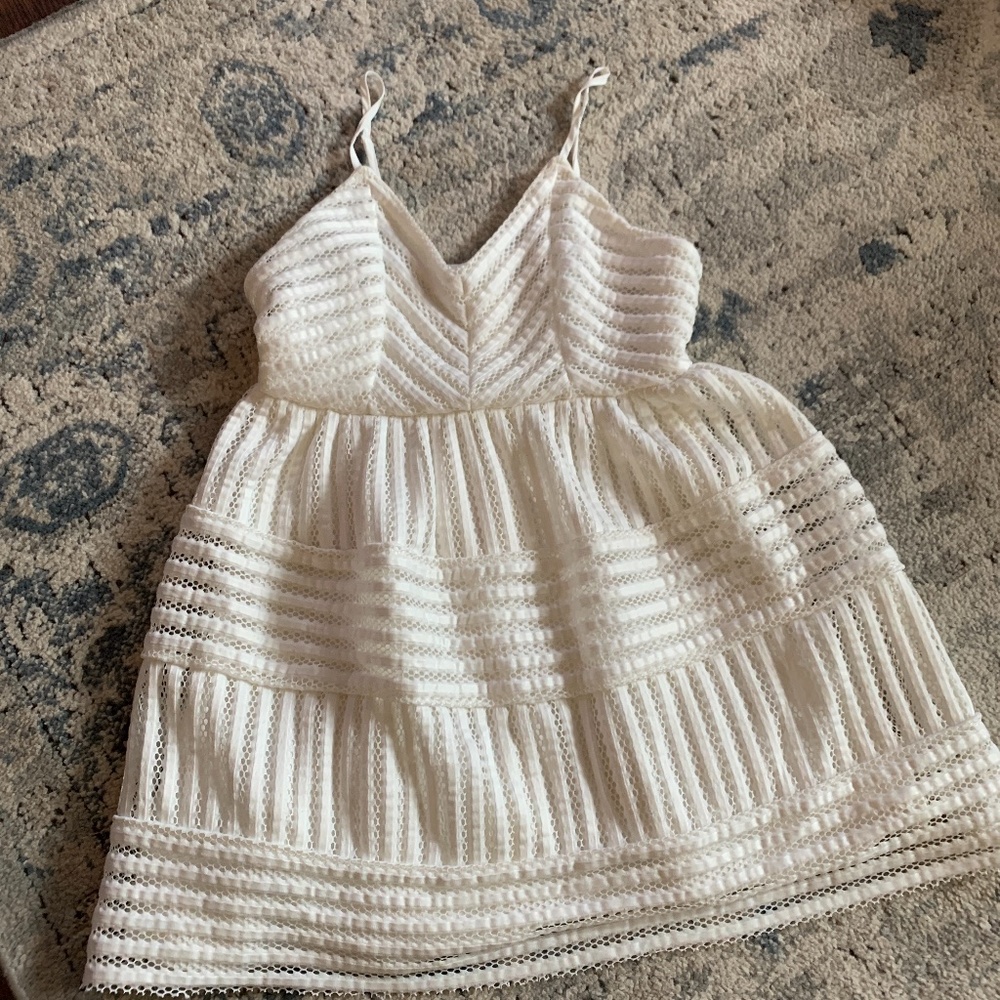 White mini dress